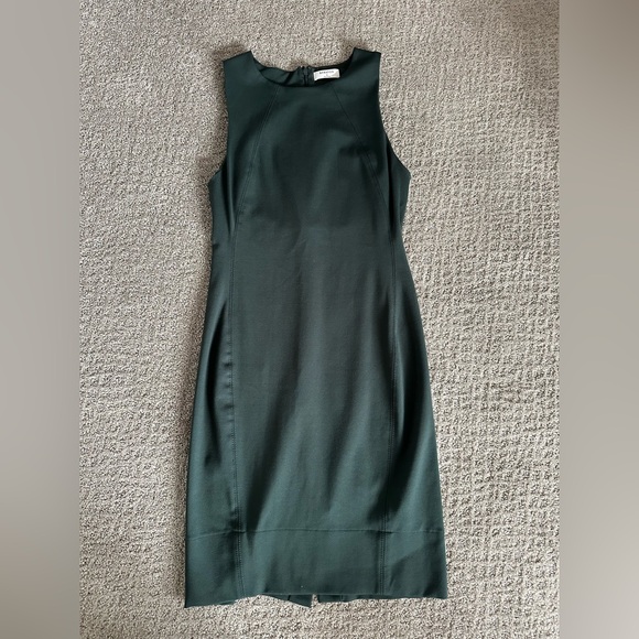 Aritzia Babaton Miguel Ponte Sheath Dress Green - Size 8 - Picture 2 of 10